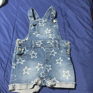 Overall shorts denim